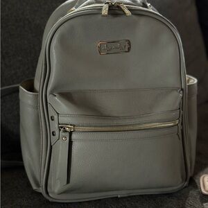 Itzy Ritzy Gray small Backpack/diaper bag